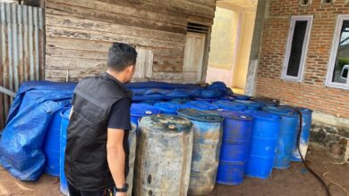 Polda Aceh Tangkap Penimbun dan Amankan 6,2 Ton Solar