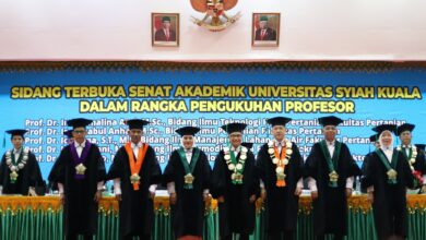 USK Kukuhkan Lima Profesor Baru