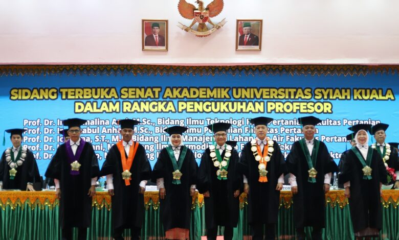 USK Kukuhkan Lima Profesor Baru