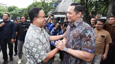 Anies dan Tim Kecil Koalisi Perubahan Sambangi AHY di kantor Demokrat