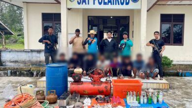 Ditpolairud Polda Aceh Tangkap Delapan Pelaku Destructive Fishing di Pulau Banyak