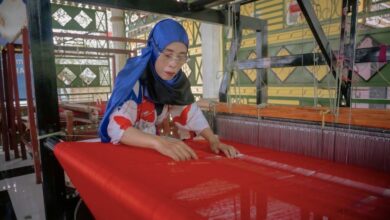 Songket Putri Lindung Bulan Punya Filosofis Khas Aceh Tamiang