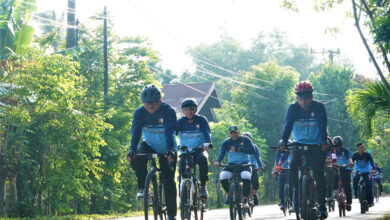 Kasdam IM Ikut Fun Bike HUT ke-77 TNI AU