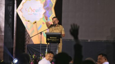 Kadisbudpar Aceh, Almuniza Kamal di Aceh Travel Mart (ATM) 3.0 yang diselenggarakan di Banda Aceh, 7-11 Maret 2023. Foto: Ist