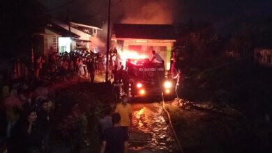 10 Rumah Terbakar di Aceh Tamiang, Diduga Gara-gara Lilin