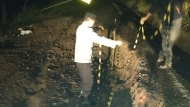 Badan Jalan di Aceh Tengah Amblas, Arus Lalu Lintas Dialihkan