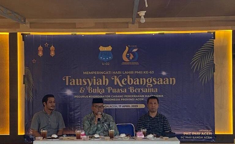 Harlah ke-63, PMII Aceh Gelar Tausyiah & Buka Puasa