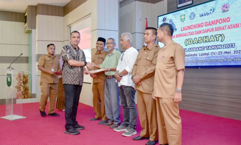 Launching Dashat, Pj Wali Kota Sabang Optimis Stunting Teratasi