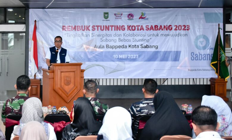 Pj Walkot Sabang Ajak Semua Pihak Tingkatkan Sinergi Turunkan Angka Stunting