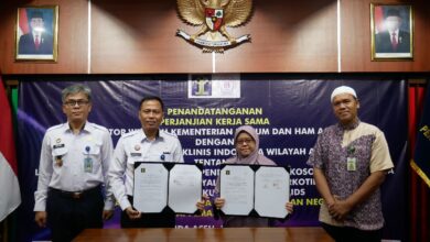 Kemenkumham Aceh dan IPK Indonesia Jalin Kerja Sama Terkait Rehabilitasi
