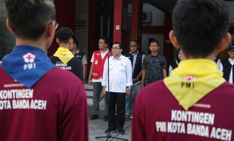 Lepas Peserta Jumbara PMR Kontingen PMI Banda Aceh, Ini Harapan Bakri Siddiq