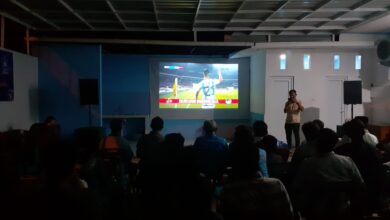 Aminullah Usman Nobar Indonesia vs Argentina Bersama Warga Banda Aceh