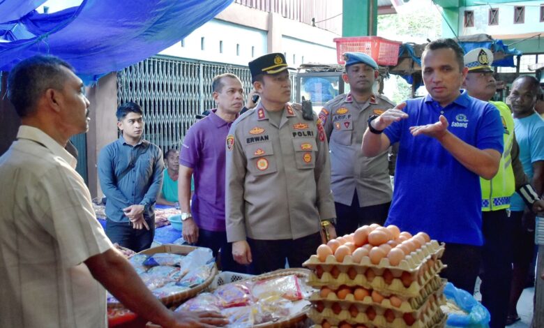 Antisipasi Lonjakan Bahan Pokok, Pj Walkot Sabang Tinjau Pasar Tradisional