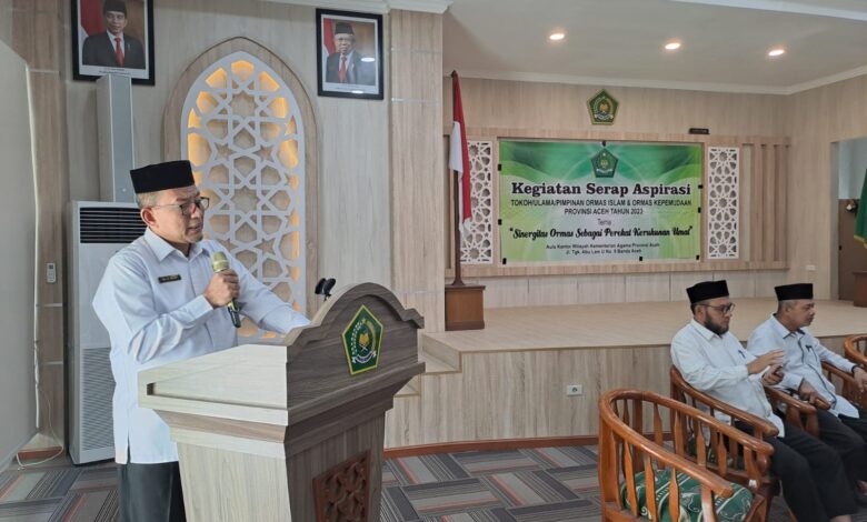 Perkuat Kerukunan, Kemenag Aceh Serap Aspirasi Tokoh Agama dan Ormas