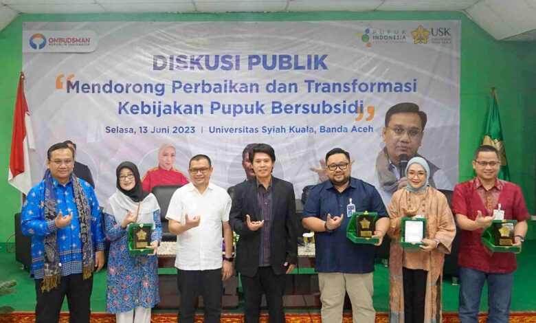 Bersama Ombudsman RI, USK Kolaborasi Pengawasan Pupuk Bersubsidi