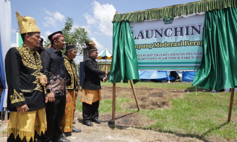 Kemenag Aceh Luncurkan Gampong Moderasi di Peunaron