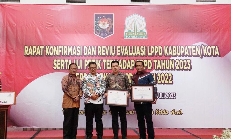 Sabang jadi salah satu dari dua kabupaten/kota di Provinsi Aceh yang mendapat penghargaan prestasi penyelenggaraan pemerintahan daerah.