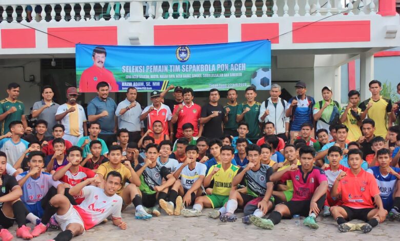 78 Pemain Ikut Seleksi Tim PON Aceh Zona 2