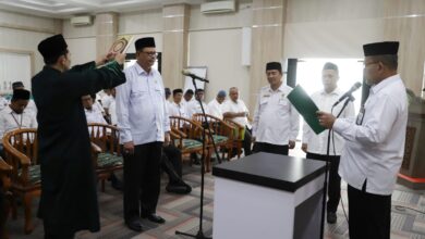 Ahmad Yani Dilantik Sebagai Kabag TU Kanwil Kemenag Aceh