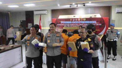 Polda Aceh Gagalkan Peredaran 20 Kg Sabu dan 150 Kg Ganja