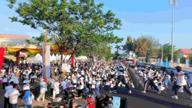 Senam Gemoy dan Jalan Sehat Prabowo-Gibran di Banda Aceh Berlangsung Meriah