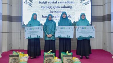 Gandeng Bank Aceh, TP PKK Kota Sabang Salurkan Bansos untuk Anak Stunting