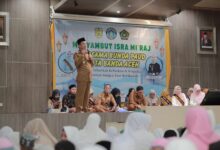 Hadiri Isra Miraj yang digelar Bunda PAUD, Ini Pesan Pj Wali Kota