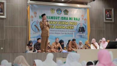 Hadiri Isra Miraj yang digelar Bunda PAUD, Ini Pesan Pj Wali Kota