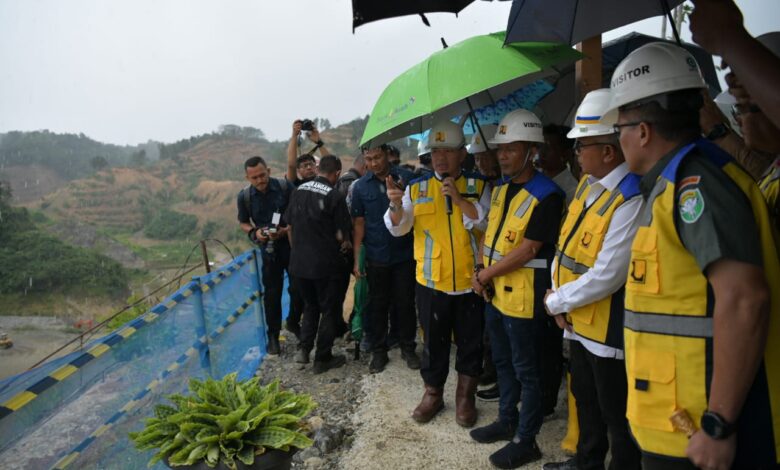 Pj Gubernur Cek Progres Pembangunan Bendungan Rukoh Pidie