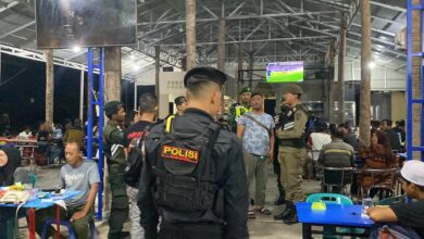 Tim Gabungan Patroli Judi Online di Warkop Banda Aceh