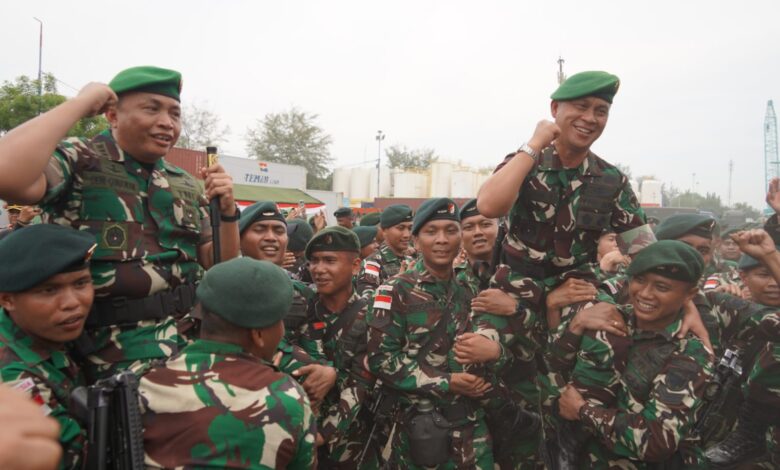 Selesai Jalankan Misi di Papua, Prajurit Macan Leuser Tiba di Aceh