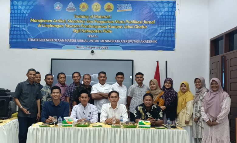 LPPM Unigha Gelar Pelatihan Peningkatan Kualitas Pengelolaan Jurnal