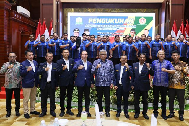 Pengurus Karang Taruna Aceh Dikukuhkan