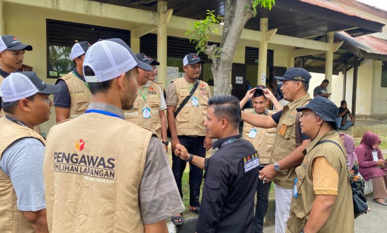 Cegah Potensi Pelanggaran, Sentra Gakkumdu Aceh Besar Patroli ke Sejumlah TPS