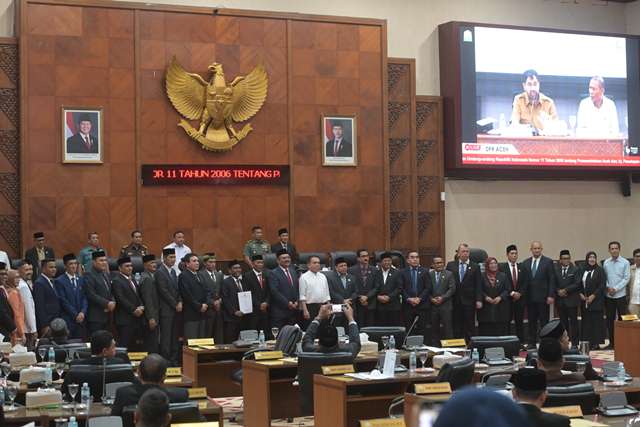 DPRA Setujui Draft Rancangan Perubahan UUPA