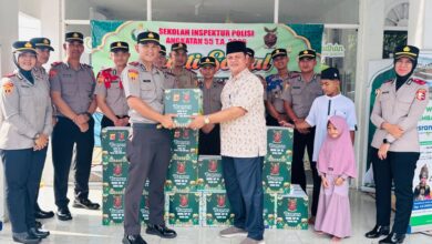 53 Siswa SIP Polda Aceh Kompak Salurkan Bantuan ke Rumah Yatim