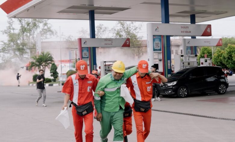 Perkuat Budaya Keselamatan, Pertamina Simulasikan Kebakaran di SPBU Aceh Besar