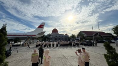 Jelang Kedatangan Kloter Pertama, PPIH Aceh Gelar Apel Kesiagaan Petugas Debarkasi