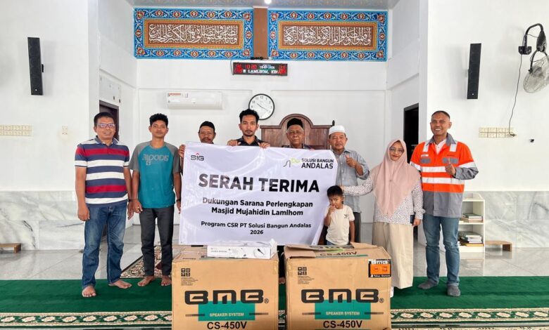 Solusi Bangun Andalas Salurkan Bantuan Perlengkapan Ibadah ke 5 Masjid di Aceh