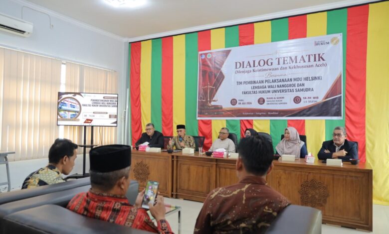 LWN Gandeng Unsam Bahas Implementasi MoU Helsinki dan Masa Depan Kekhususan Aceh