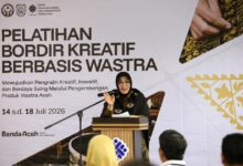 Illiza Buka Pelatihan Bordir Kreatif Berbasis Wastra Aceh