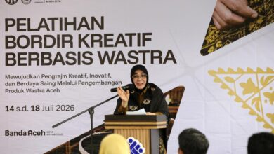 Illiza Buka Pelatihan Bordir Kreatif Berbasis Wastra Aceh