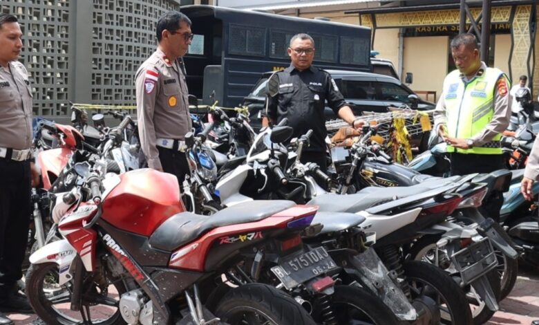 Polisi Sita 80 Motor Berknalpot Brong Selama Juli 2026 di Banda Aceh