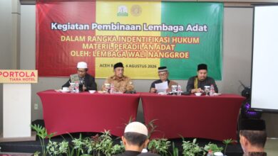 Lembaga Wali Nanggroe Identifikasi Hukum Materiil Peradilan Adat di Aceh Barat