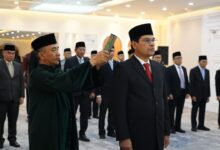 Menteri Agama Lantik Prof Mujiburrahman Pimpin Kembali UIN Ar-Raniry