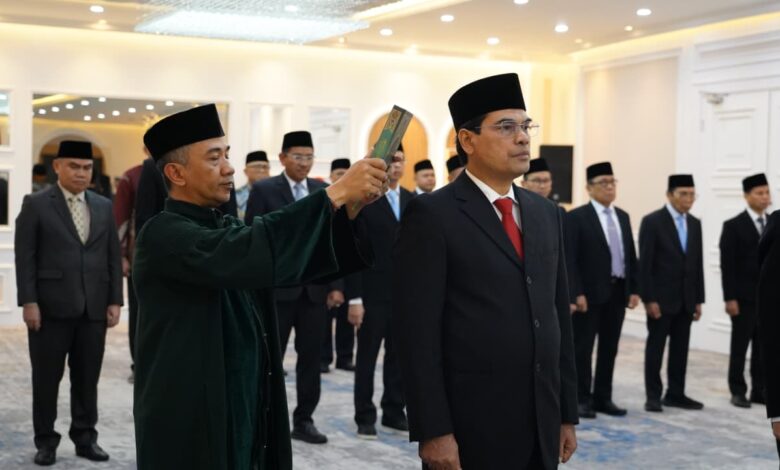 Menteri Agama Lantik Prof Mujiburrahman Pimpin Kembali UIN Ar-Raniry