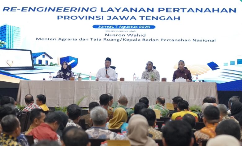 Menteri Nusron Ajak BPKAD dan IPPAT Se-Jateng Perkuat Sinergi Wujudkan Transformasi Layanan Pertanahan