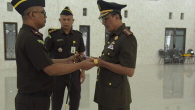 Kajati Aceh Lantik Rajendra Jadi Kajari Pidie, Minta Penegakan Hukum Transparan