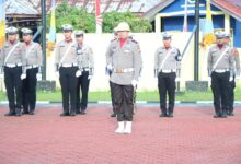 Polres Aceh Jaya Gelar Upacara Hari Juang Polri, Ipda Zandi Erika Jadi Danup