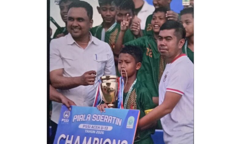 Tamiang United Juara Piala Soeratin U-13 Zona Aceh